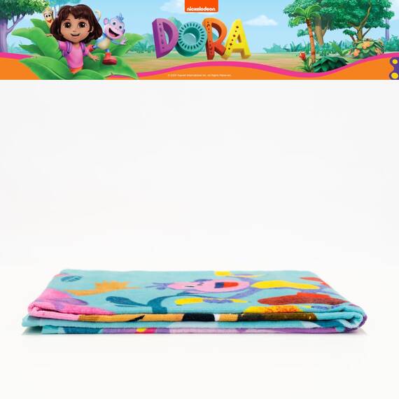 Franco Dora The Explorer Kinder-Bad/Pool/Strandtuch, superweich, Baumwolle, 147,3 x 71,1 cm, offizielles Lizenzprodukt