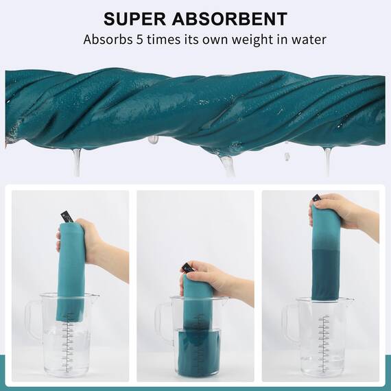 Rainleaf Mikrofaser-Handtuch, perfektes Reise-, Fitness- und Camping-Handtuch, schnell trocknend, super saugfähig, ultrakompakt, leicht, geeignet für Reisen, Strand, Dusche, Rucksackreisen, Pool