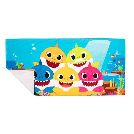 Franco Kinder-Badetuch, superweich, Baumwolle, 147,3 x 71,1 cm, Baby Shark