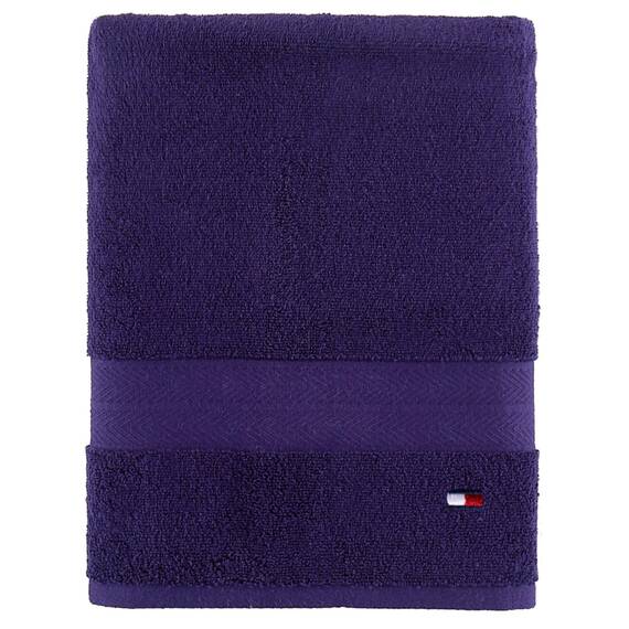 Tommy Hilfiger Einfarbiges Badetuch, 76,2 x 137,2 cm, 100% Baumwolle, 574 g/m² (Peacoat)