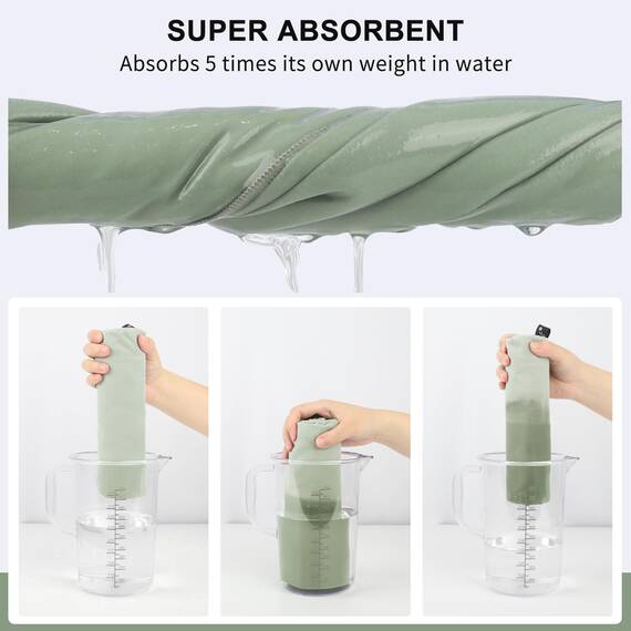 Rainleaf Mikrofaser-Handtuch, perfektes Reise-, Fitness- und Camping-Handtuch, schnell trocknend, super saugfähig, ultrakompakt, leicht, geeignet für Reisen, Strand, Dusche, Rucksackreisen, Pool