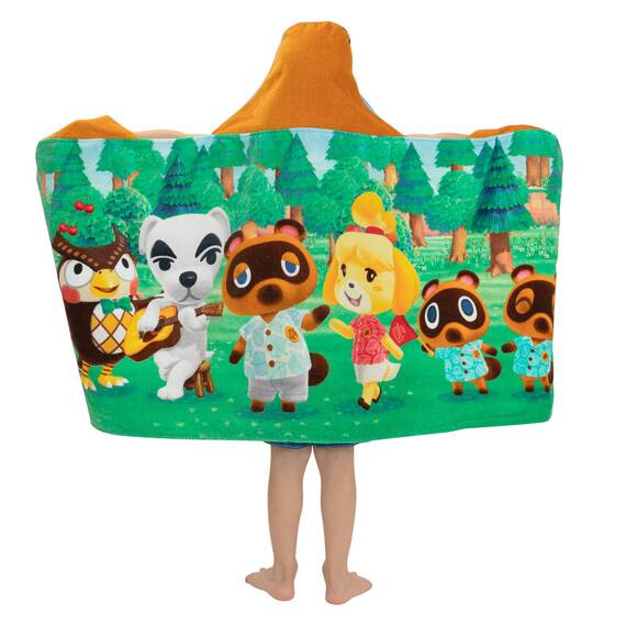 Franco Badetuch für Kinder mit Kapuze aus Baumwoll-Frottee, 61 x 127 cm, Tierkreuzung