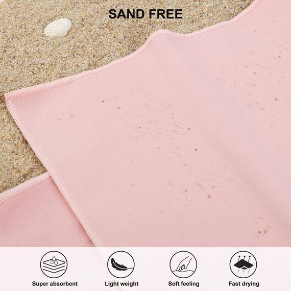 Rainleaf Mikrofaser-Handtuch, perfektes Reise-, Fitness- und Camping-Handtuch, schnell trocknend, super saugfähig, ultrakompakt, leicht, geeignet für Reisen, Strand, Dusche, Rucksackreisen, Pool