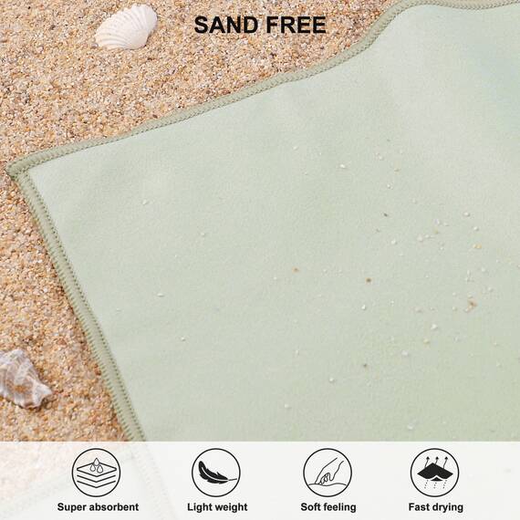 Rainleaf Mikrofaser-Handtuch, perfektes Reise-, Fitness- und Camping-Handtuch, schnell trocknend, super saugfähig, ultrakompakt, leicht, geeignet für Reisen, Strand, Dusche, Rucksackreisen, Pool