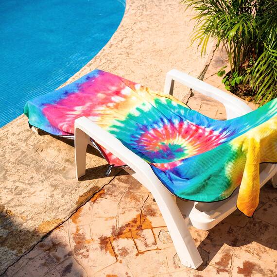 Elite Trend Mikrofaser-Strandtuch, Waffelmuster für Erwachsene, mit Tasche, extra groß, 198,1 x 88,9 cm, leicht, sandfrei, schnell trocknend, Handtuch für Reisen, Schwimmen, Yoga, Camping