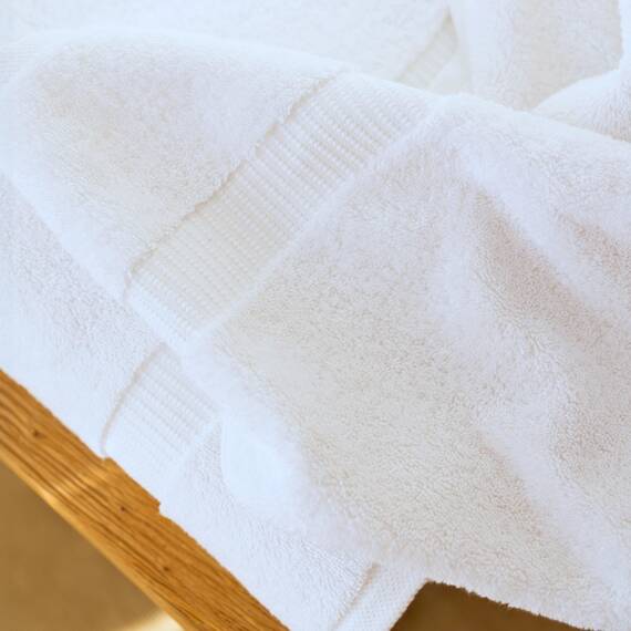 SALBAKOS Set umweltfreundliche türkische Baumwollhandtücher für Luxushotel und Spa Packung mit 6 Handtuch Weiß