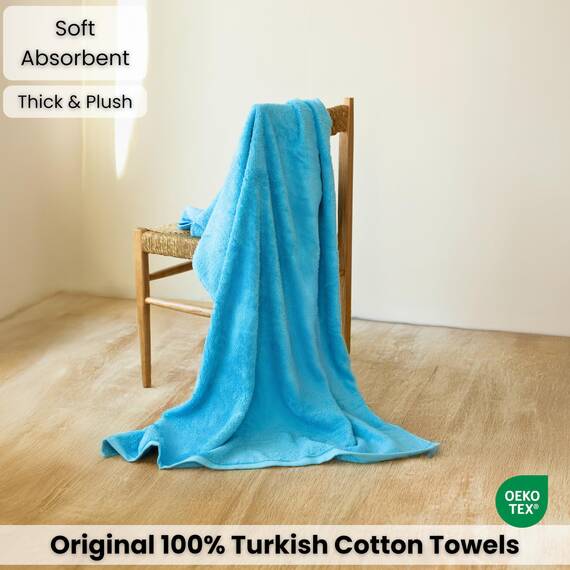 SALBAKOS Ökologisches Badetuch aus türkischer Baumwolle für Luxushotel und Wellnessbereich 12 Stück 40" x 80" Badetuch Wasser