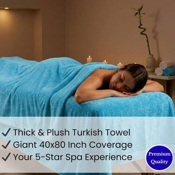 SALBAKOS Ökologisches Badetuch aus türkischer Baumwolle für Luxushotel und Wellnessbereich 12 Stück 40" x 80" Badetuch Wasser