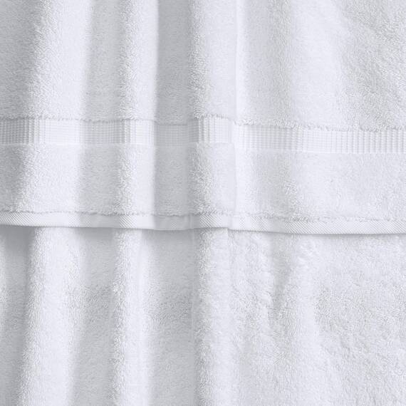 SALBAKOS Set umweltfreundliche türkische Baumwollhandtücher für Luxushotel und Spa Packung mit 6 Handtuch Weiß