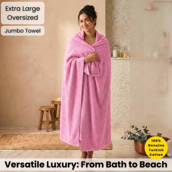 SALBAKOS Ökologisches Badetuch aus türkischer Baumwolle für Luxushotel und Wellnessbereich 12 Stück 40" x 80" Badetuch Rosa