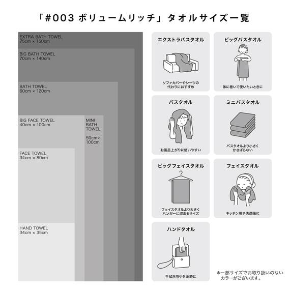 タオル研究所 Towel Kenkyujo Volume Rich #003 Gesichtshandtuch, 5-teiliges Set, Hotelspezifikationen, flauschig, schnelle Absorption, 100% Baumwolle, langlebig, weniger flauschig, 10 Farben zur Auswahl,