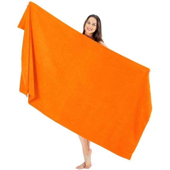 SALBAKOS Luxuriöse Strand- und Badetücher, 100 % türkische Baumwolle, extra groß, 101,6 x 203,2 cm, übergroße Badetücher, Premium-Hotelqualität, dick, weich, saugfähig, türkisches Handtuch (1 Stück