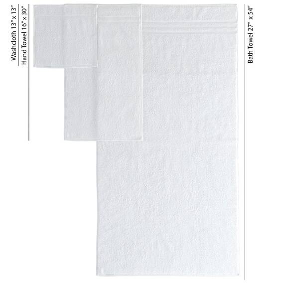 Hammam Linen 6-teiliges Original türkische Baumwolle weich, saugfähig und Premium Handtücher Set für Bad und Küche 2 Badetücher, 2 Handtücher, 2 Waschlappen (weiß, Badetuch Set 6-teilig)