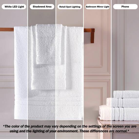 Hammam Linen Jumbo-Badetücher, 2er-Pack, 89,9 x 177,8 cm, weich und saugfähig, Premium-Qualität, 100% Baumwolle, Handtücher (weiß, Badetuch)