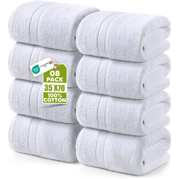 Utopia Towels luxuriöses Jumbo-Badetuch, sehr saugfähig und schnell trocknend, 600 g/m², 100 % ringgesponnene Baumwolle, besonders saugfähig, schnell trocknend, extra groß, superweich, Hotelqualität,