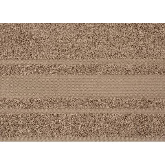 Qute Home 4-teiliges Badetuch Set, 100% türkische Baumwolle, Premium-Qualität, Handtücher für Badezimmer, schnell trocknend, perfekt für den täglichen Gebrauch, Set beinhaltet 4 Badetücher (braun)