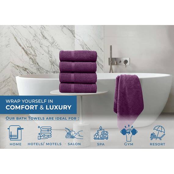 DAN RIVER Badetuch aus 100 % Baumwolle, weich, groß, Badetuch, sehr saugfähig, für den täglichen Gebrauch, ideal für Pool, Zuhause, Fitnessstudio, Spa, Hotel, Badetuch-Set 68.6 x 137.2 cm, 600 g/m²