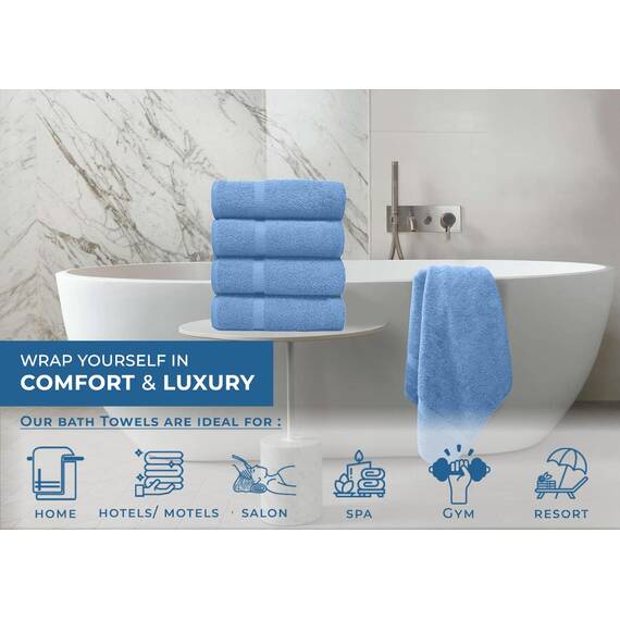 DAN RIVER Badetuch-Set aus 100 % Baumwolle, weiches, großes Badetuch, sehr saugfähig, für den täglichen Gebrauch, ideal für Pool, Zuhause, Fitnessstudio, Spa, Badetuch-Set 68.6x137.2 cm, 60 cm 0 g/m²
