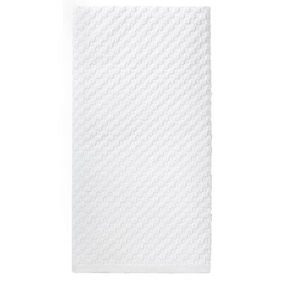 COTTON CRAFT Küchenhandtücher, Waffelmuster, 40,6 x 71,1 cm, Weiß, 400 g/m², 100% ringgesponnene, 2-lagige Baumwolle, sehr saugfähig, fusselarm, Mehrzweck, 12 Stück