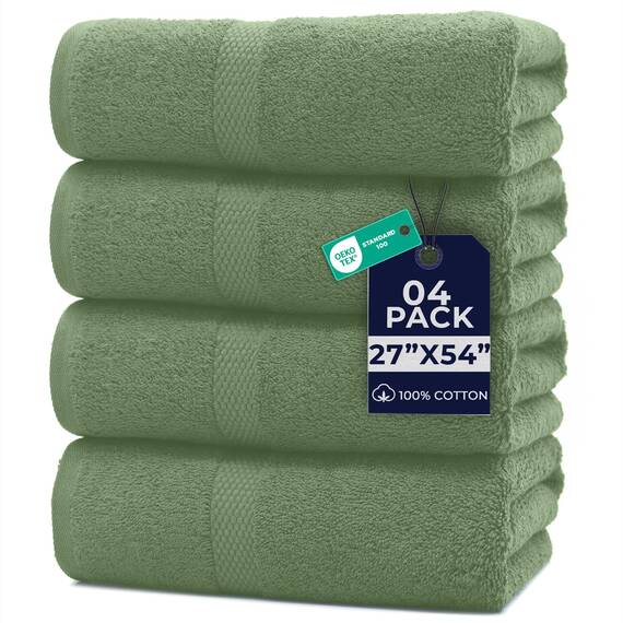 DAN RIVER Badetuch aus 100 % Baumwolle, weich, groß, Badetuch, sehr saugfähig, für den täglichen Gebrauch, ideal für Pool, Zuhause, Fitnessstudio, Spa, Hotel, Badetuch-Set 68.6 x 137.2 cm, 600 g/m²