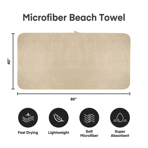 JML Luxuriöse Hotel- und Spa-Badetücher (2er-Pack, 101,6 x 203,2 cm), 350 g/m², hochdichtes Fleece-Handtuch-Set, super weich und saugfähig, fusselfrei, lichtbeständig, extra großes Badetuch, Camel