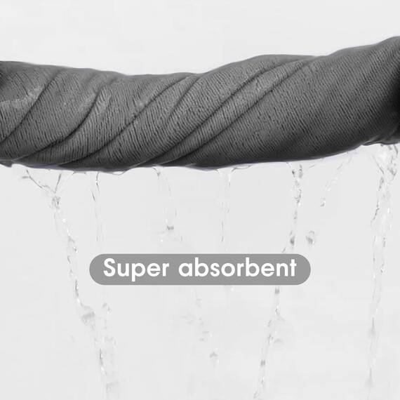 JML Mikrofaser-Badetücher, Jumbo-Badetücher, 2 Stück (88,9 x 177,8 cm), übergroß, weich, super absortbent und schnell trocknend, Mehrzweck-Badetücher für Körper, Sport, Fitness, Yoga, Grau