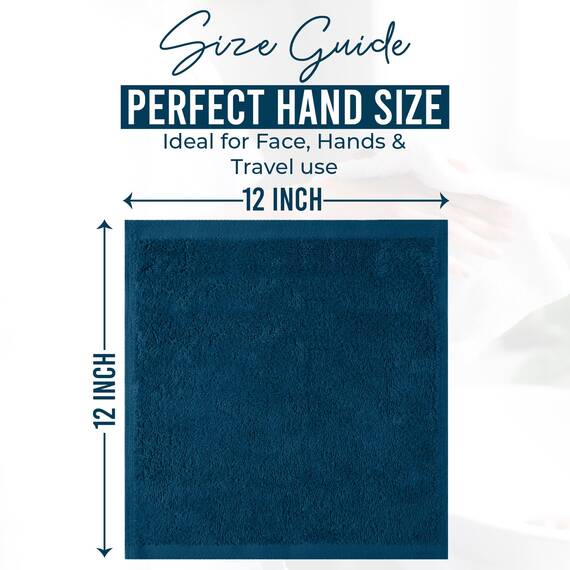 Dan River Waschlappen aus 100% Baumwolle, Premium-Qualität, für Gesicht und Körper, schnell trocknend, essentielle Handtücher für Badezimmer, Hand, Küche und Reinigung, Baby-Waschlappen, 30,5 x 30,5