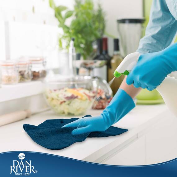 Dan River Waschlappen aus 100% Baumwolle, Premium-Qualität, für Gesicht und Körper, schnell trocknend, essentielle Handtücher für Badezimmer, Hand, Küche und Reinigung, Baby-Waschlappen, 27,9 x 27,9