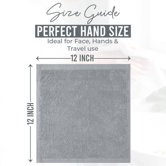 Dan River Waschlappen aus 100% Baumwolle, Premium-Qualität, für Gesicht und Körper, schnell trocknend, essentielle Handtücher für Badezimmer, Hand, Küche und Reinigung, Baby-Waschlappen, 30,5 x 30,5