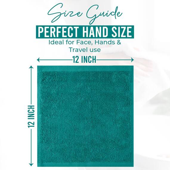 Dan River Waschlappen aus 100% Baumwolle, Premium-Qualität, für Gesicht und Körper, schnell trocknend, essentielle Handtücher für Badezimmer, Hand, Küche und Reinigung, Baby-Waschlappen, 30,5 x 30,5