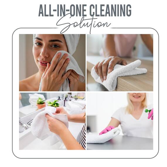 Dan River Waschlappen aus 100% Baumwolle, Premium-Qualität, für Gesicht und Körper, schnell trocknend, essentielle Handtücher für Badezimmer, Hand, Küche und Reinigung, Baby-Waschlappen, 30,5 x 30,5