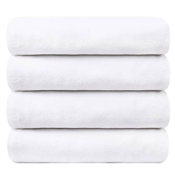 Jml Badetuch, Mikrofaser-Handtuch-Set, 4er-Pack (76,2 x 152,4 cm) für Erwachsene, Männer und Frauen, große Größe, extra saugfähig, schnell trocknend als Haarwickel, für Schwimmen, Fitness, Sport, Yoga