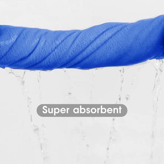 Jml Mikrofaser-Badetücher, Größe Large, Badezimmer-Handtuch-Set, 6 Stück (76,2 x 152,4 cm) – weich, saugfähig, schnell trocknend, für Haare, Dusche, Fitness, Sport, Yoga, dunkelblau