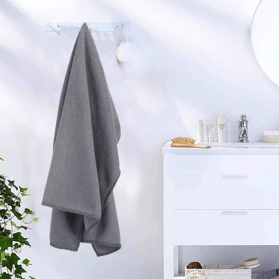 JML Mikrofaser-Handtücher, Badetuch-Sets (68,6 x 139,7 cm) – extra saugfähig, schnell trocknend, vielseitig einsetzbar für Bad, Schwimmen, Fitness, Sport, Yoga, Dunkelblau/Grün/Rosa, 6 Stück