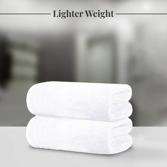 Tens Towels Große Badetücher, 100% Baumwolle, 76,2 x 152,4 cm, extra große Badetücher, Leichter und super saugfähig, schnell trocknend, perfekte Badetücher für den täglichen Gebrauch (4 Stück) (Weiß)
