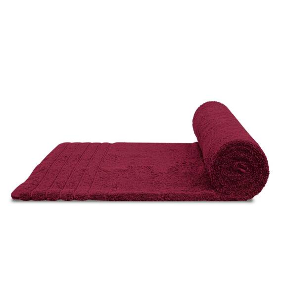 Tens Towels Extra große Badetücher, 89 x 178 cm, 100 % Baumwolle, größeres und leichteres Gewicht, schnelles trocknen, super weich und saugfähig, übergroße Badetücher, 2 Stück, Burgunderrot