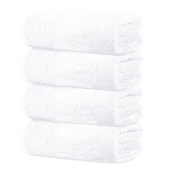 Tens Towels Große Badetücher, 100% Baumwolle, 76,2 x 152,4 cm, extra große Badetücher, Leichter und super saugfähig, schnell trocknend, perfekte Badetücher für den täglichen Gebrauch (4 Stück) (Weiß)