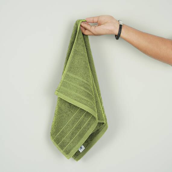 Tens Towels Handtücher, 100 % Baumwolle, leichteres Gewicht, schnell trocknend, 40,6 x 71,1 cm, super weich und saugfähig, perfekt für Bad und Küche, Grün, 6 Stück