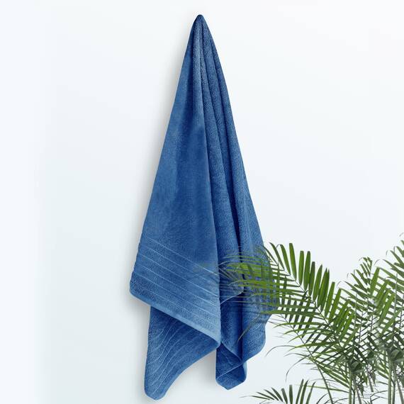 Tens Towels Jumbo-Badetuch, 100 % Baumwolle, super weich und saugfähig, perfekt zum Einwickeln, 100 % Baumwolle, 101,6 x 203,2 cm, 1 Stück, Blau