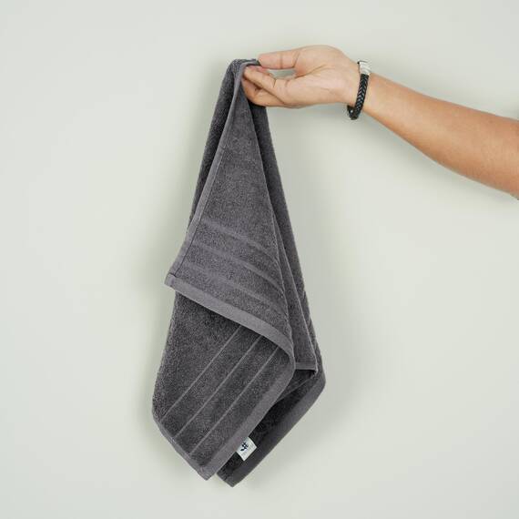 Tens Towels Handtücher, 100 % Baumwolle, leichteres Gewicht, schnell trocknend, 40,6 x 71,1 cm, super weich und saugfähig, perfekt für Bad und Küche, Dunkelgrau, 6 Stück