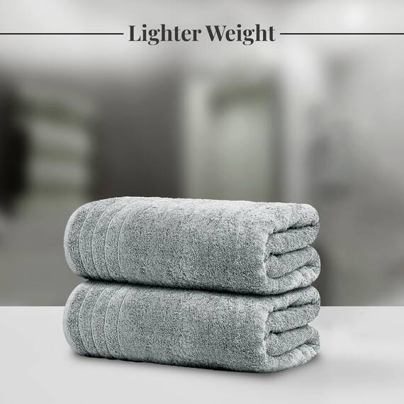 Tens Towels Große Badetücher, 100% Baumwolle, 76.2x152.4 cm, extra große Badetücher, schnell trocknend, perfekte Badetücher für den täglichen Gebrauch (4 Stück) (Kühles Grau)