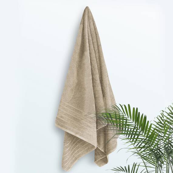 Tens Towels Jumbo-Badetuch, 100 % Baumwolle, super weich und saugfähig, perfekt zum Einwickeln, 100 % Baumwolle, 101,6 x 203,2 cm, 1 Stück, Beige