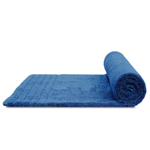 Tens Towels Extra große Badetücher, 89 x 178 cm, 100% Baumwolle, größeres und leichteres Gewicht, schnelles trocknen, super weich und saugfähig, übergroße Badetücher, 2 Stück, Blau