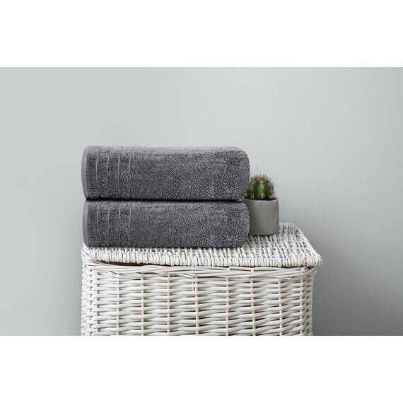 Tens Towels Große Badetücher, 100% Baumwolle, 76,2 x 152,4 cm, extra große geringes Gewicht und super saugfähig, schnell trocknend, perfekte Badtücher für den täglichen Gebrauch (4 Stück) (dunkelgrau)