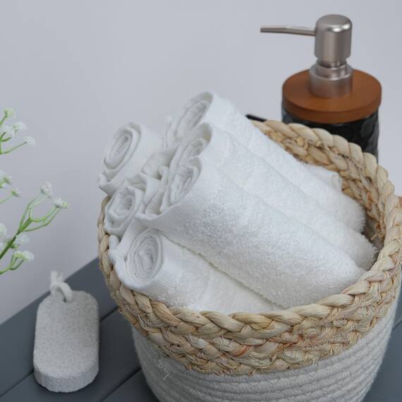 Tens Towels 60 Stück Waschlappen, 30,5 x 30,5 cm, leichteres Gewicht, schnell trocknend, super weich und saugfähig, sanfte Gesichtshandtücher, Hotelqualität, perfekt für Badezimmer, Fitnessstudio, Spa