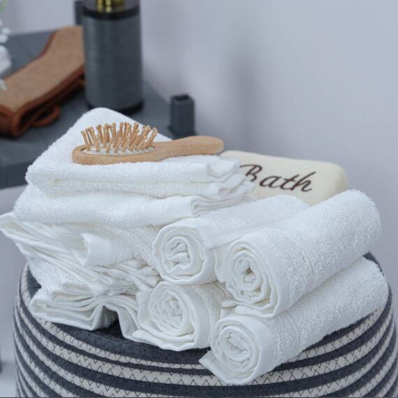 Tens Towels 60 Stück Waschlappen, 30,5 x 30,5 cm, leichteres Gewicht, schnell trocknend, super weich und saugfähig, sanfte Gesichtshandtücher, Hotelqualität, perfekt für Badezimmer, Fitnessstudio, Spa