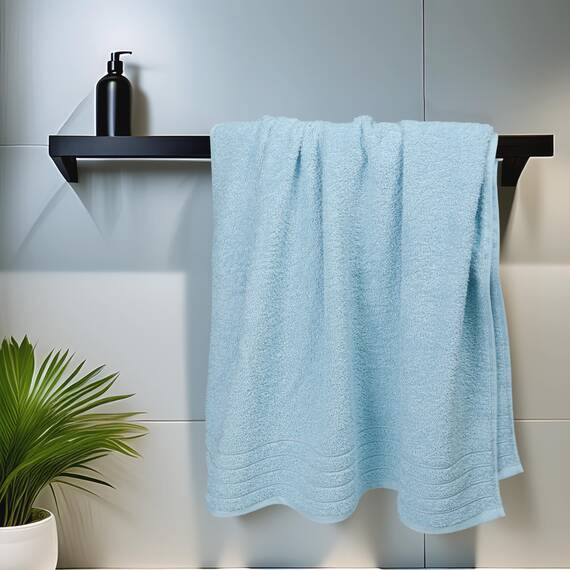 Tens Towels Extra große Badetücher, 76,2 x 152,4 cm, 100 % Baumwolle, größeres und leichteres Gewicht, schnelles trocknen, super weich und saugfähig, perfekt für Badezimmer, 4 Stück, Himmelblau