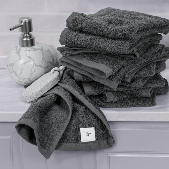 Tens Towels 60 Stück Waschlappen, 30,5 x 30,5 cm, leichteres Gewicht, schnell trocknend, super weich und saugfähig, sanfte Gesichtstücher, Hotelqualität, perfekt für Badezimmer, Fitnessstudio, Spa,