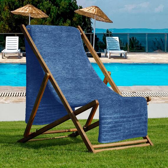 Tens Towels Jumbo-Badetuch, 100 % Baumwolle, super weich und saugfähig, perfekt zum Einwickeln, 100 % Baumwolle, 101,6 x 203,2 cm, 1 Stück, Blau