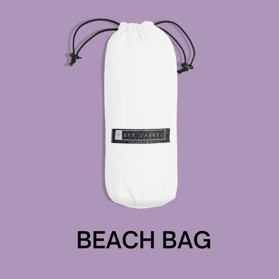 BAY LAUREL Türkisches Strandtuch mit Reisetasche, 39 x 71 cm, schnell trocknend, sandfrei, leicht, große übergroße Handtücher, leicht
